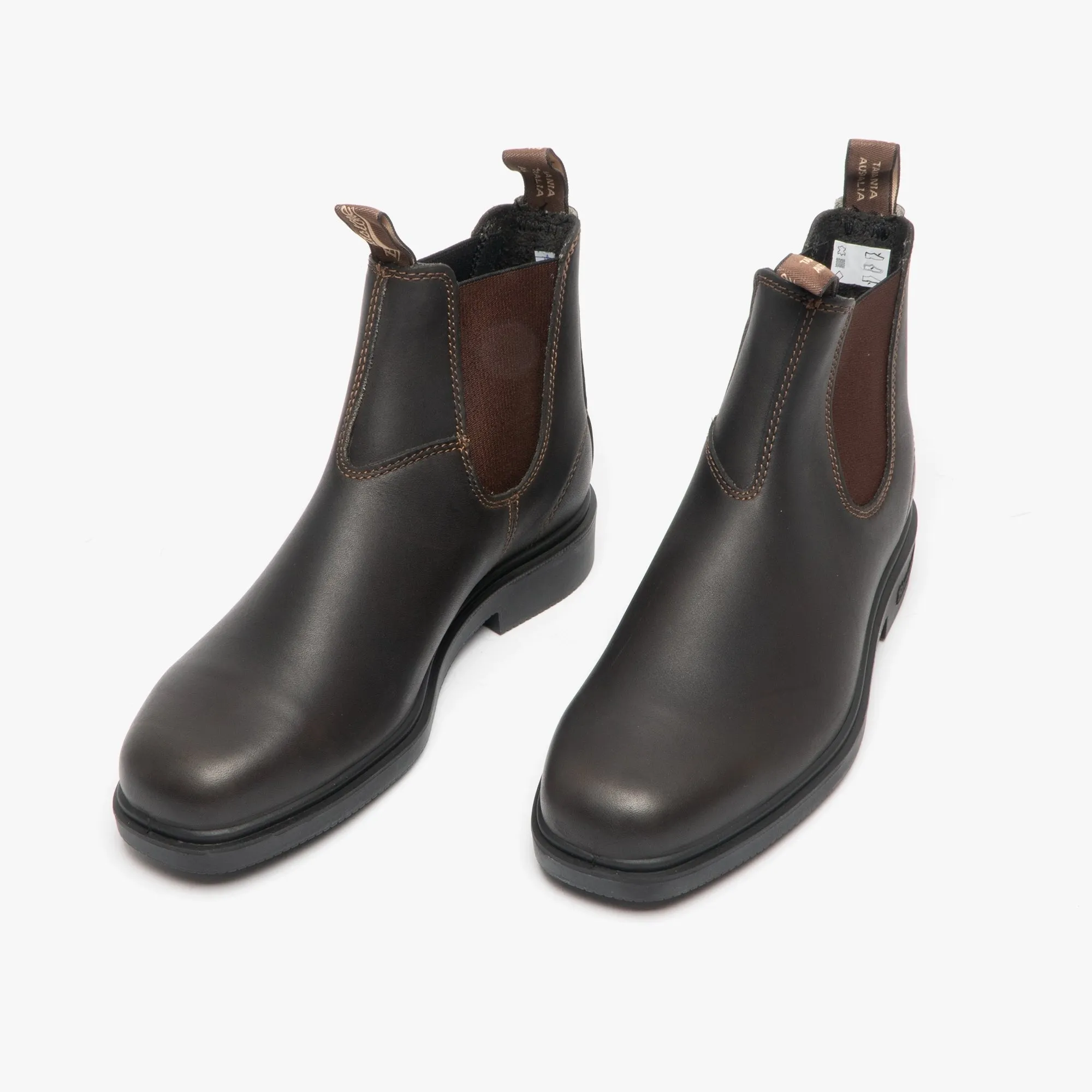 062 Unisex Leather Chelsea Boots Stout Brown