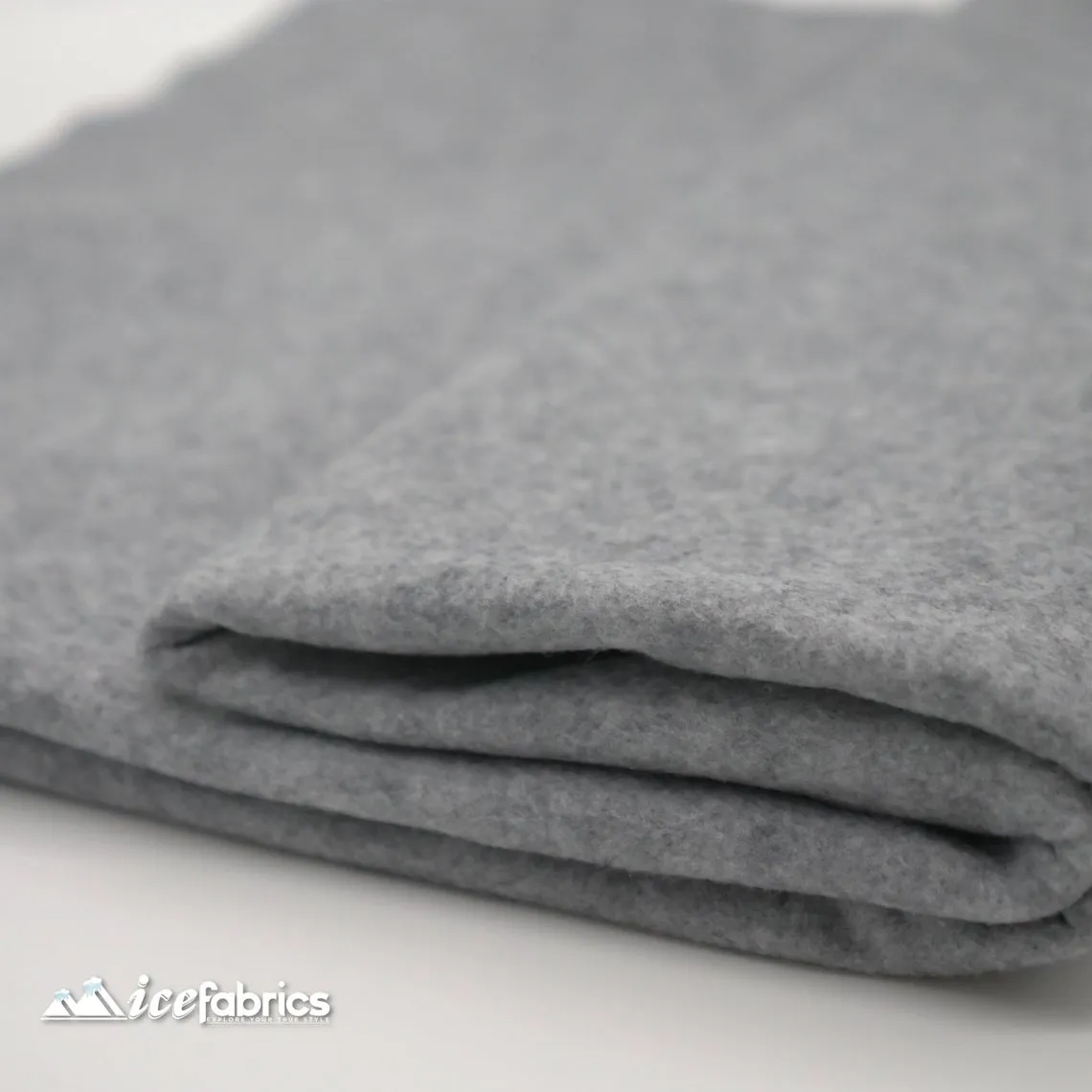 72" Wide 1.6 mm Thick Acrylic Gray Felt Fabric By The Yard