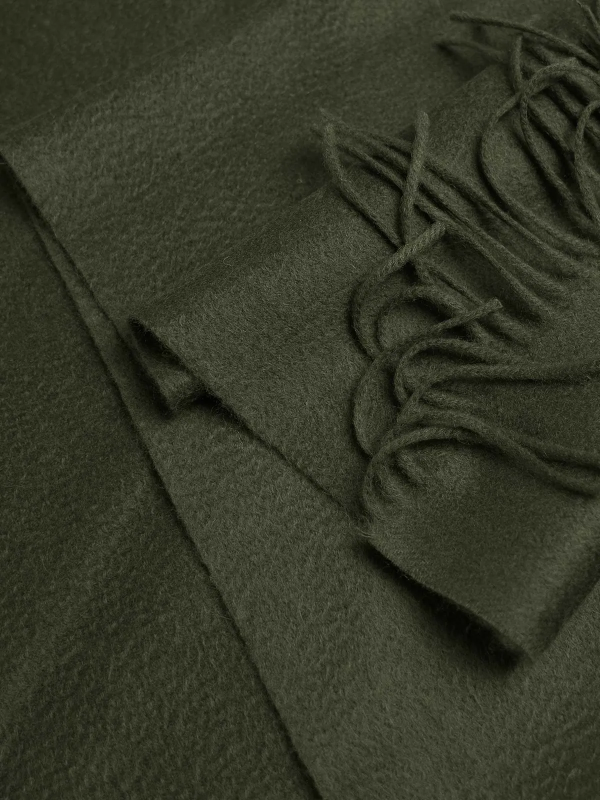 Army Green Cashmere Scarf