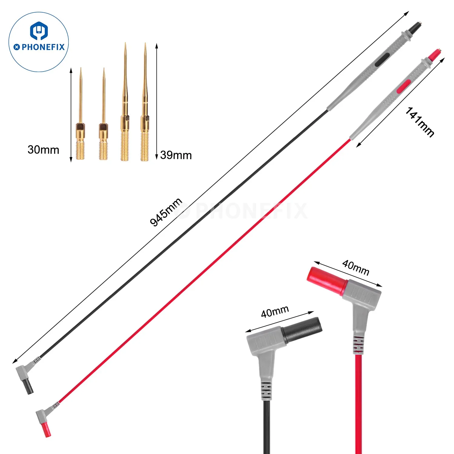 BST-050 Digital Multimeter Super Fine Test Leads Pen Cable