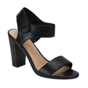 Chad Heel in Black Smooth