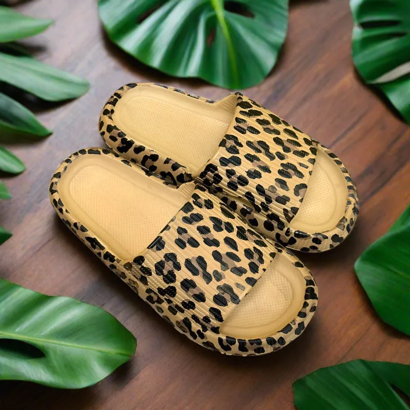 Cloud Pillow EVA Slippers - NEW Trendy Leopard Sandals