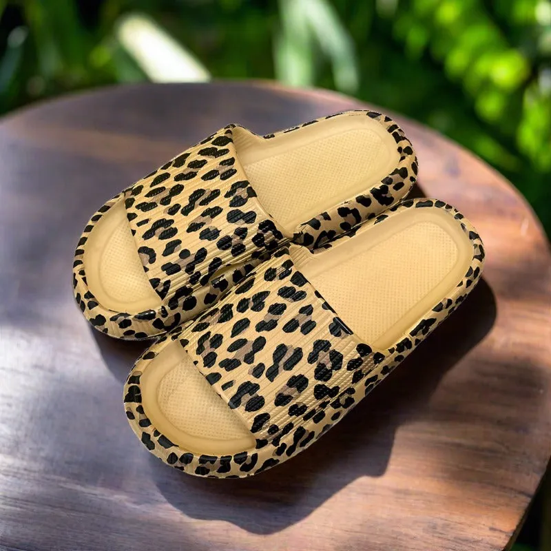 Cloud Pillow EVA Slippers - NEW Trendy Leopard Sandals