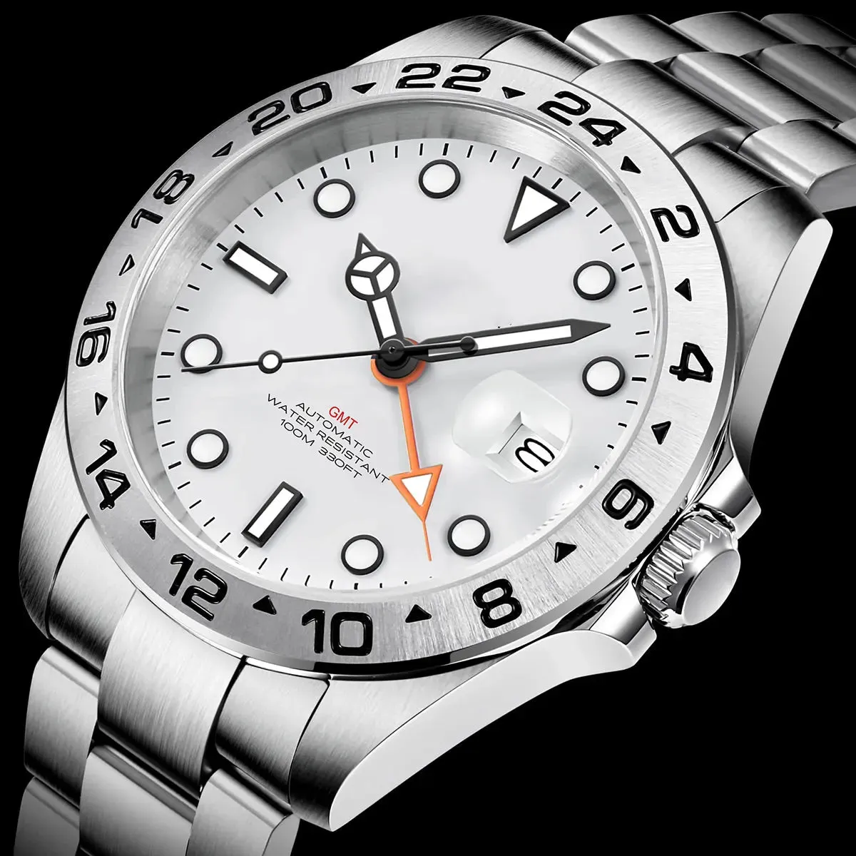 Corgeut NH34 GMT 39mm  Watches Automatic Mechanical Adventurer.