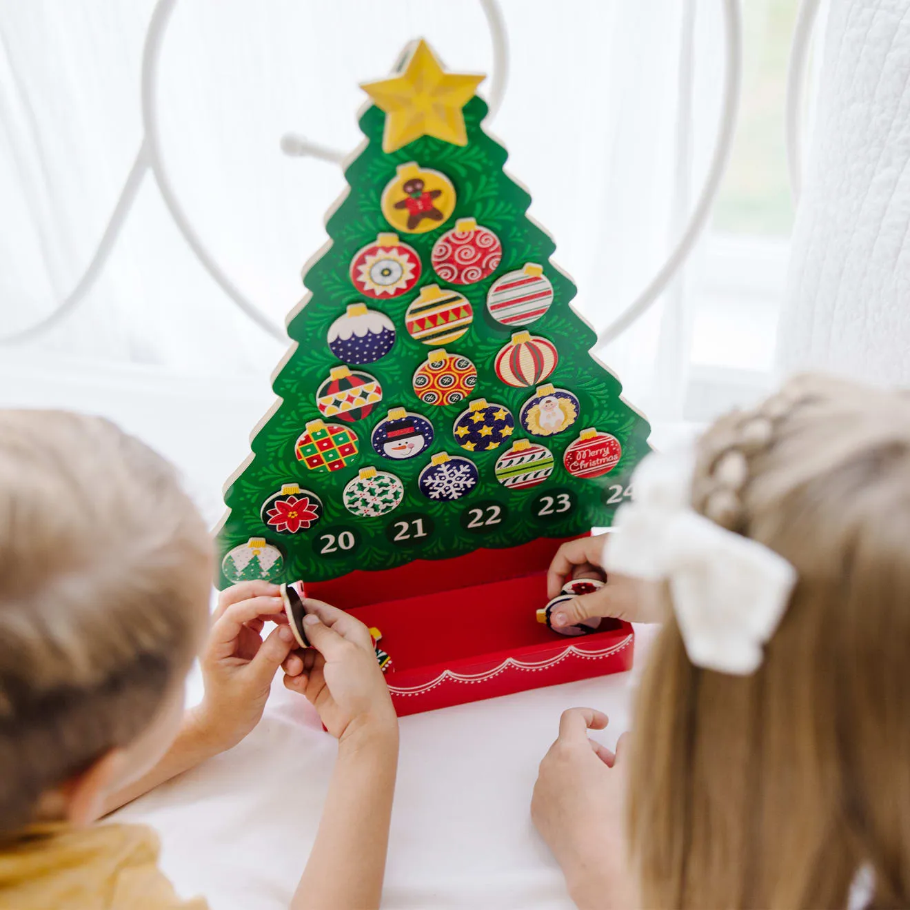 Countdown to Christmas Wooden Religious Advent Calendar