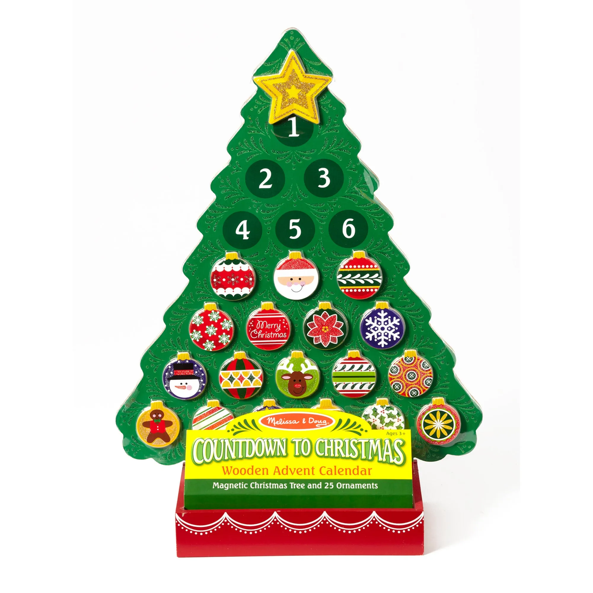 Countdown to Christmas Wooden Seasonal Calendar