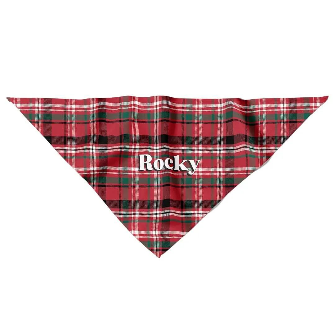 Cozy Season Personalized Pet Bandana