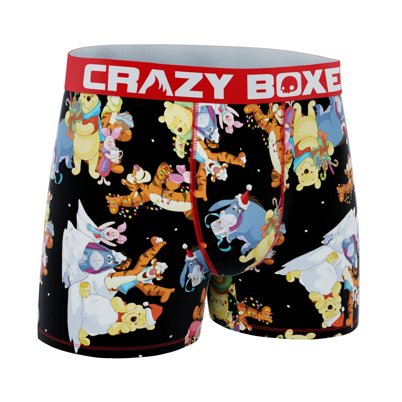 CRAZYBOXER Disney Winnie The Pooh Winnie Holidays Men's Boxer Briefs