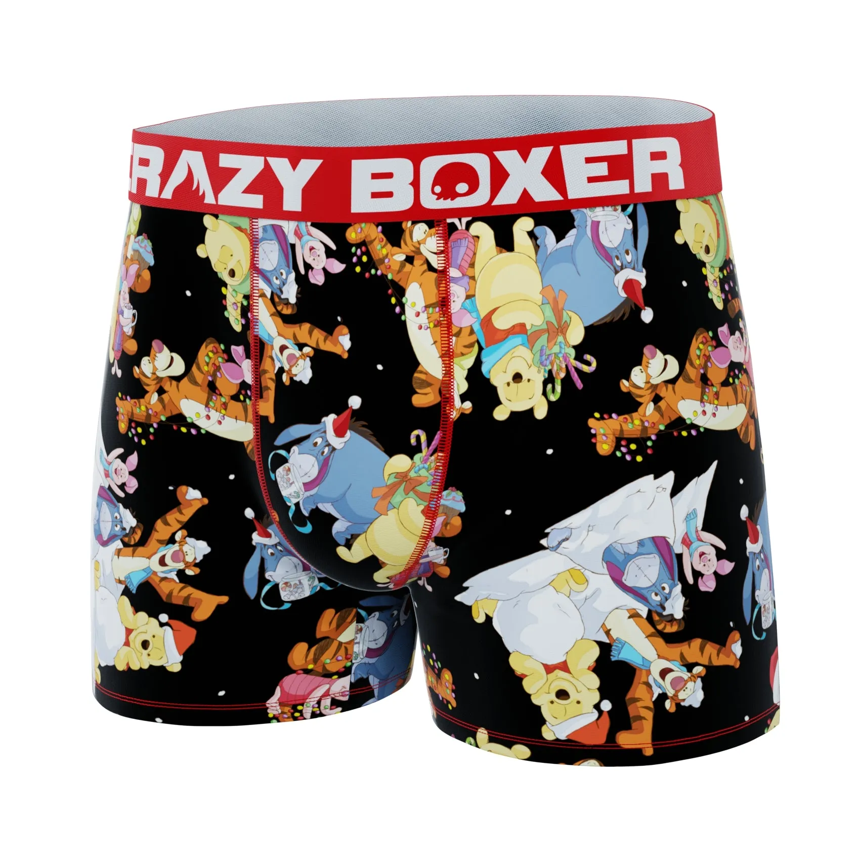 CRAZYBOXER Disney Winnie The Pooh Winnie Holidays Men's Boxer Briefs