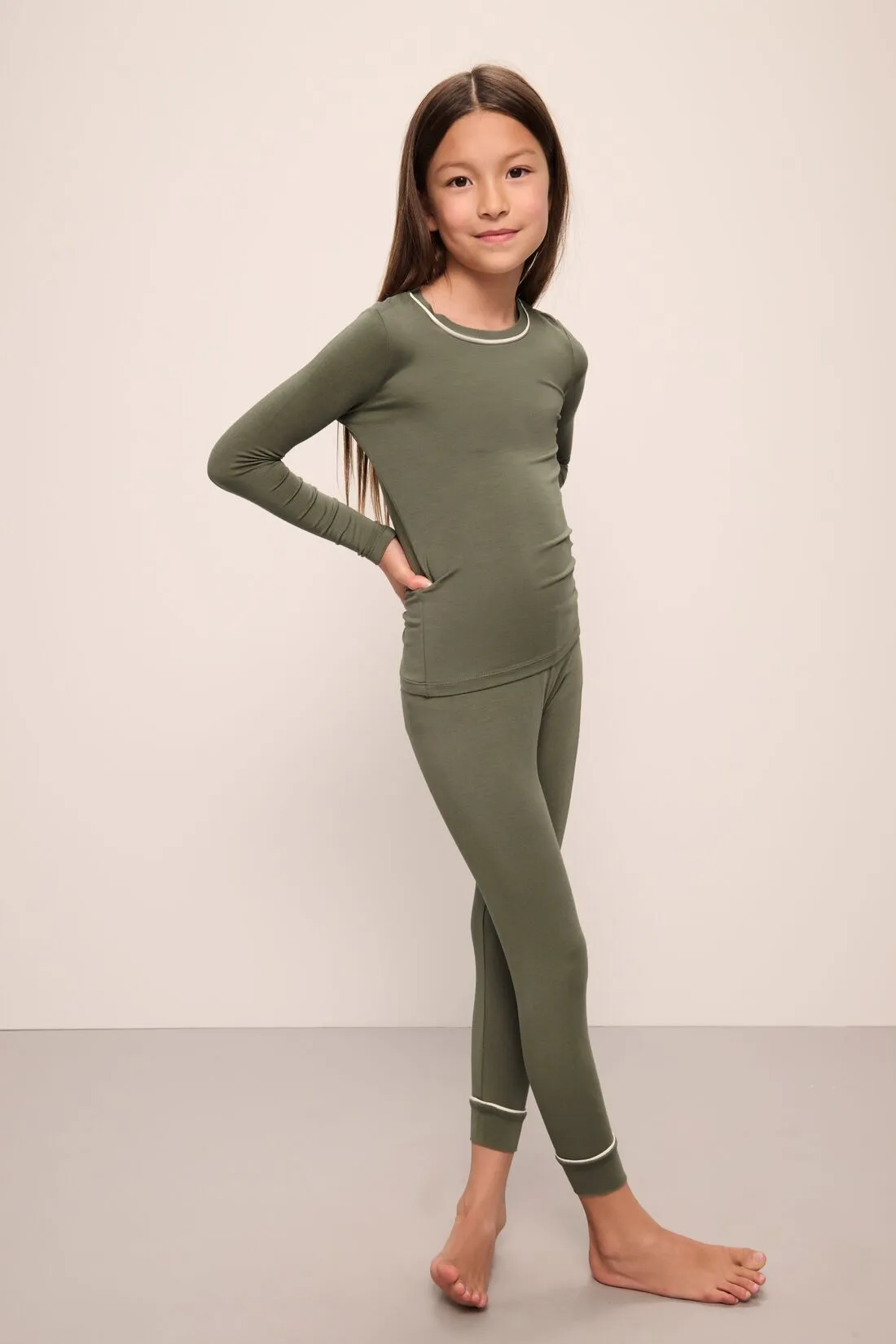 Kids TENCEL™ Modal Unisex Long PJ Set