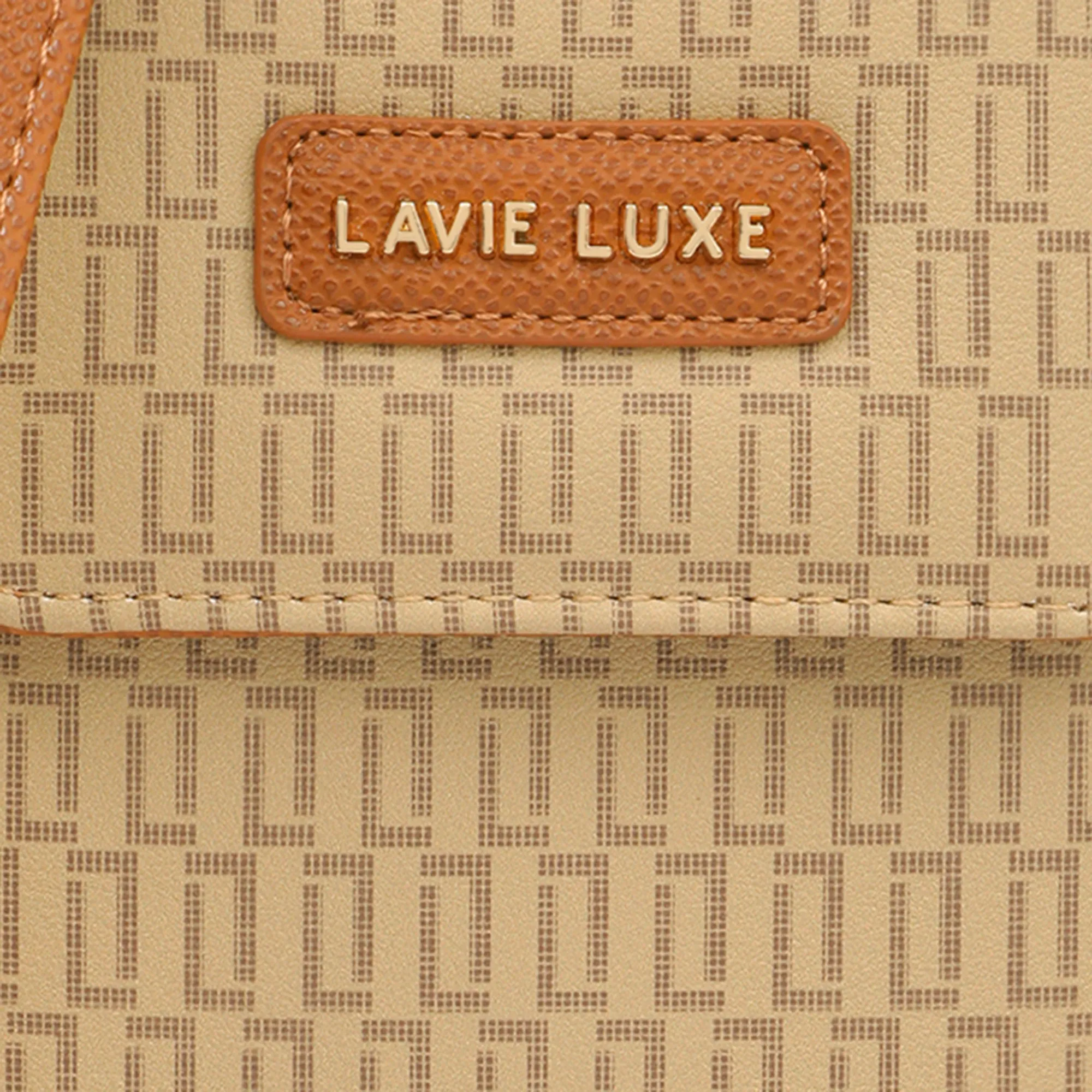 Lavie Luxe Ally Verticle Taupe Large Women's Zip Sling