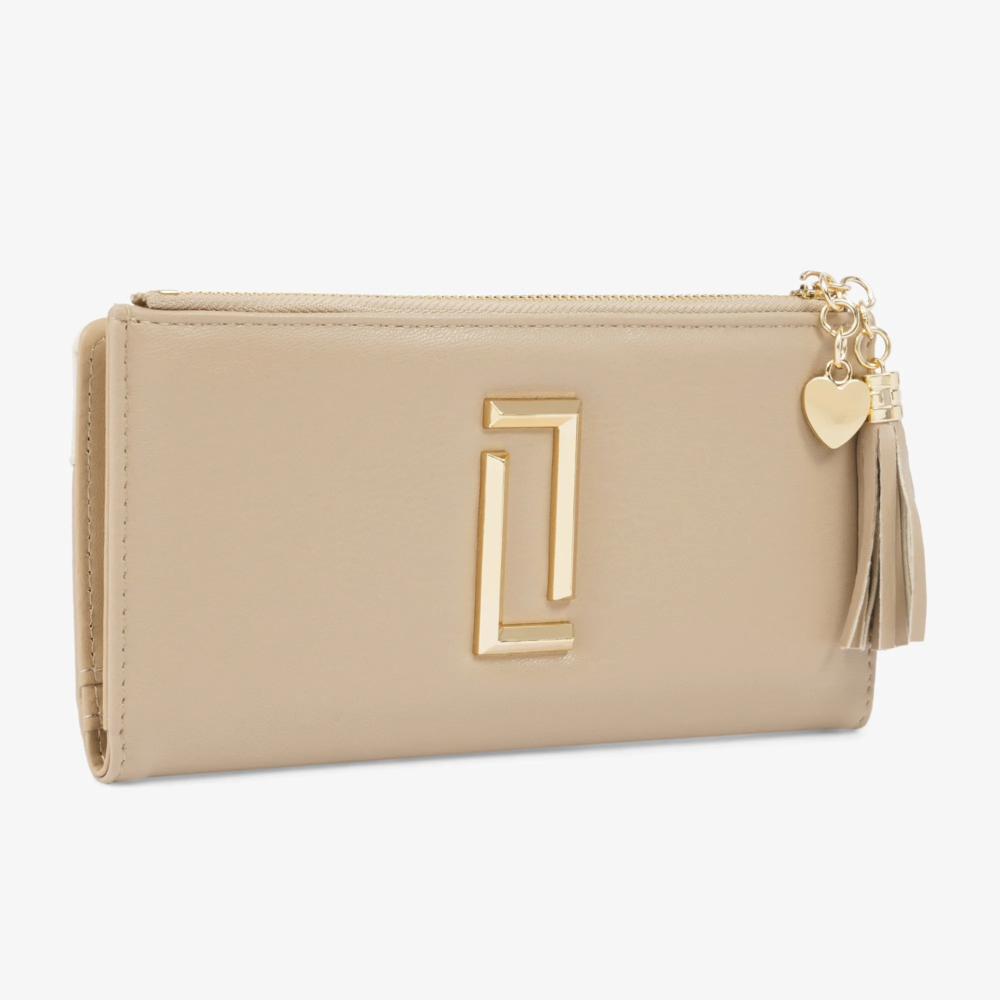 Lavie Luxe Safain24 Taupe Large Women's Bifold wallet