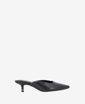 Margo Leather Kitten Heel Mule