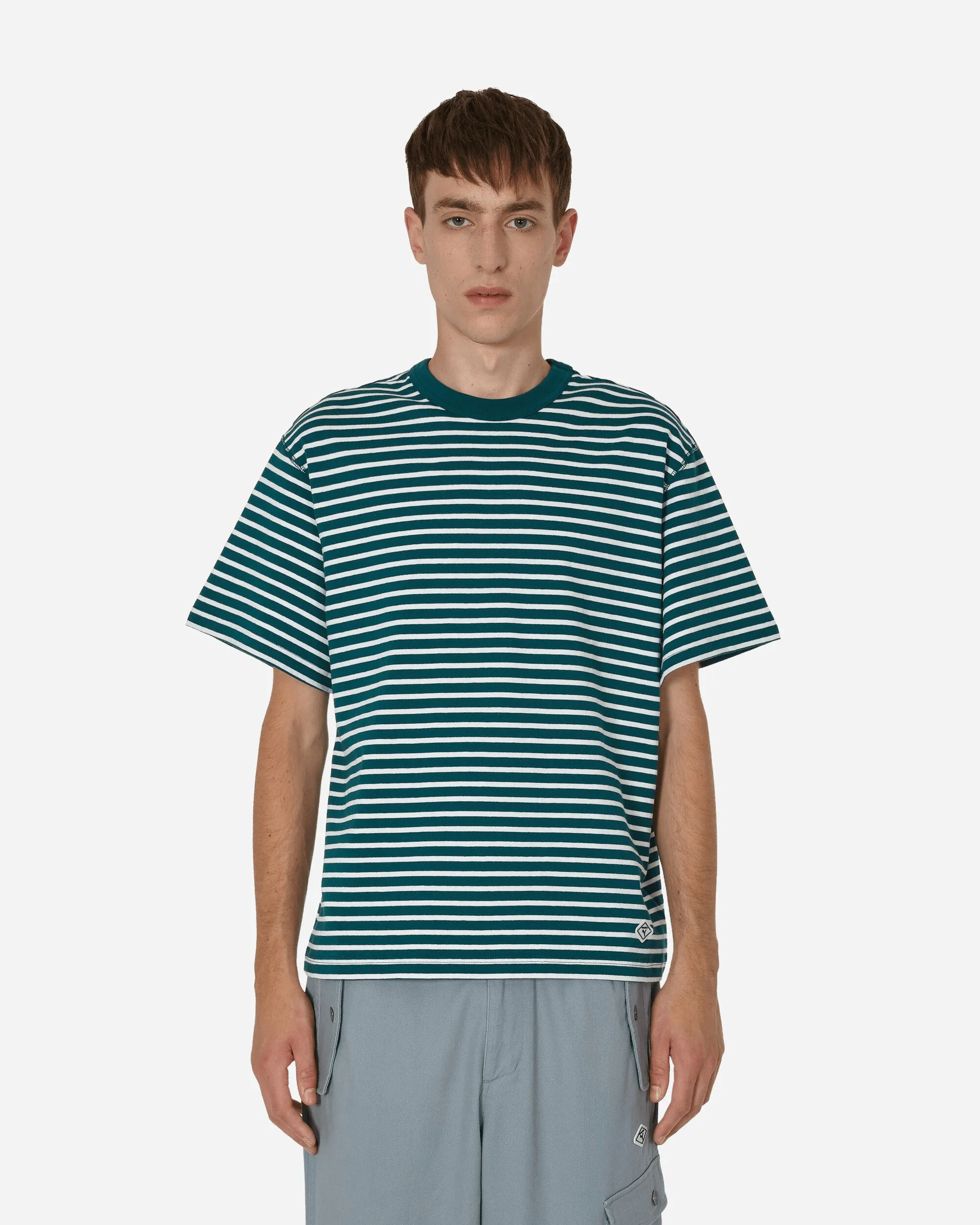 nanamica Striped T-Shirt Varsity Green