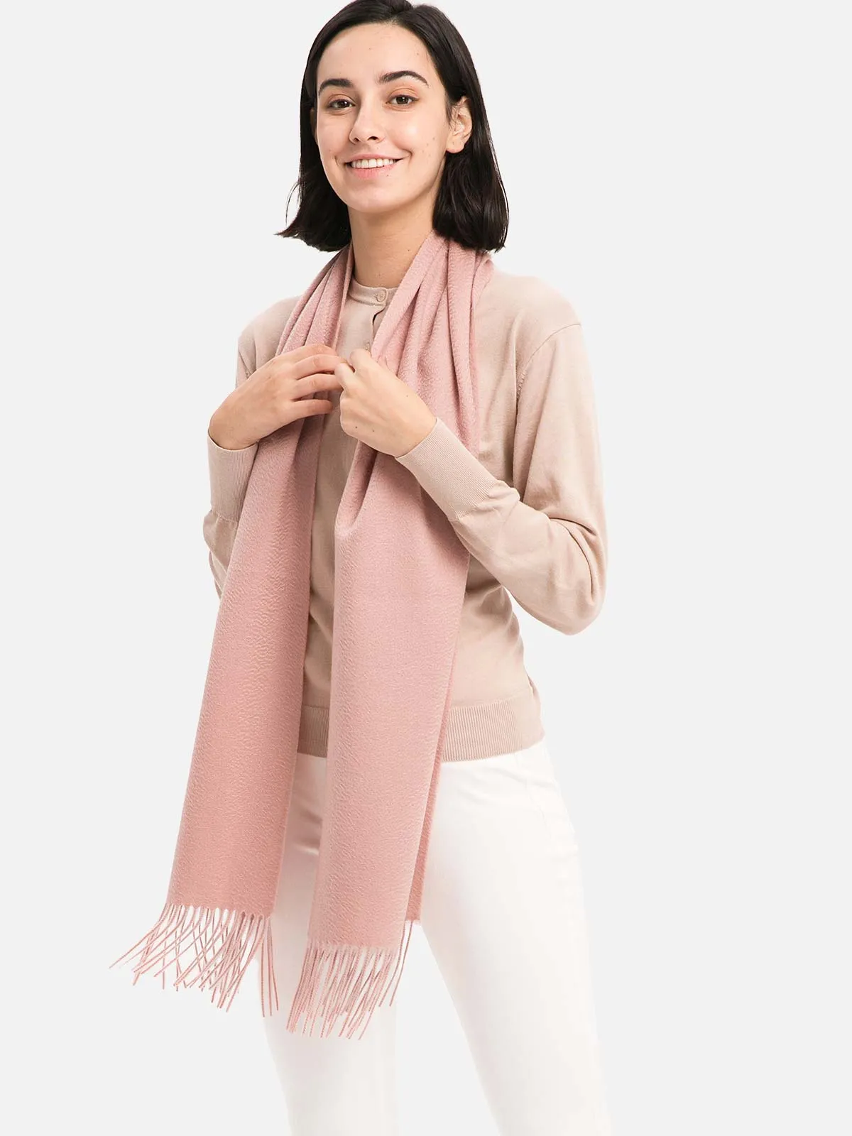 Pink Cashmere Scarf