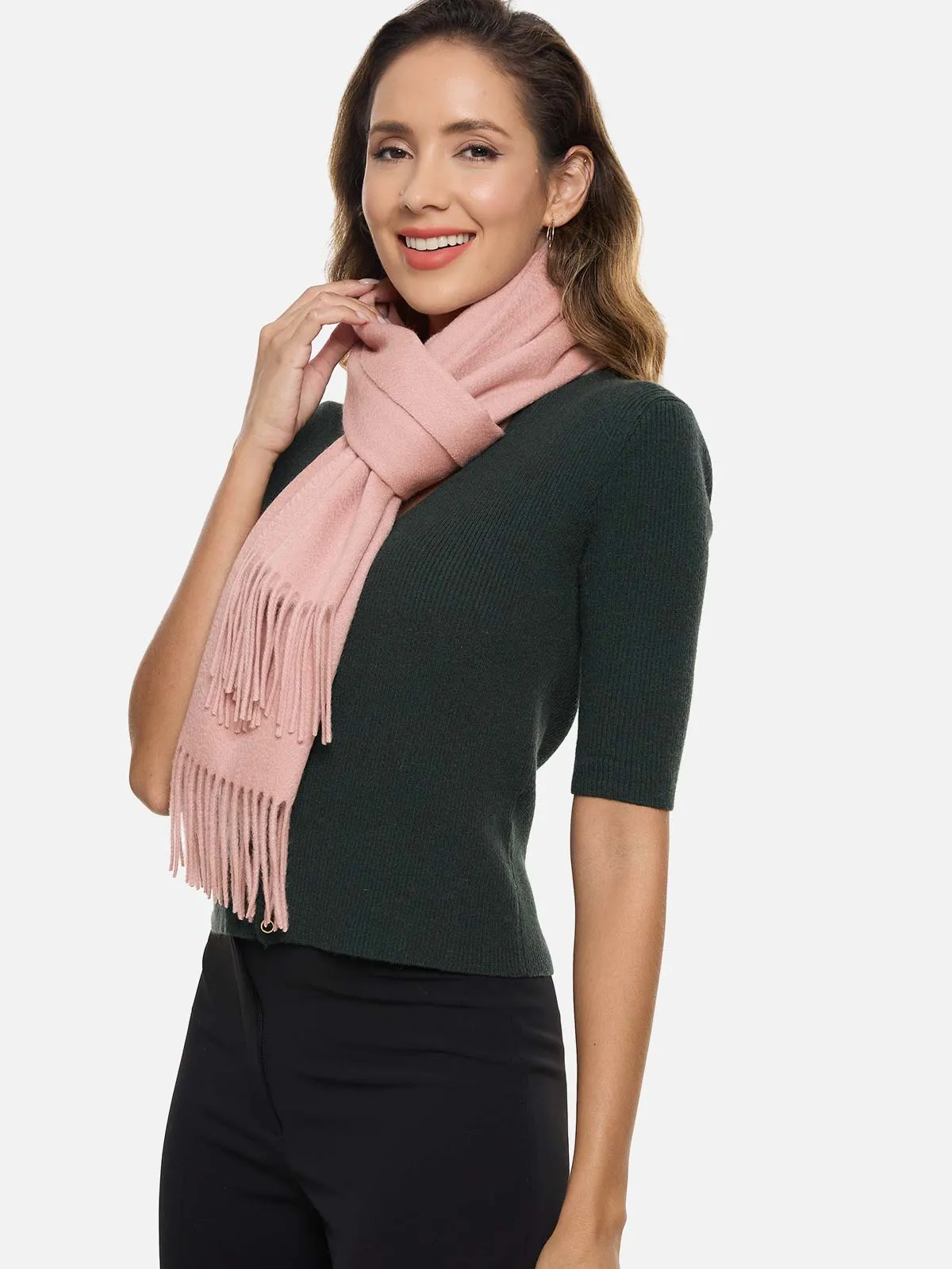 Pink Cashmere Scarf