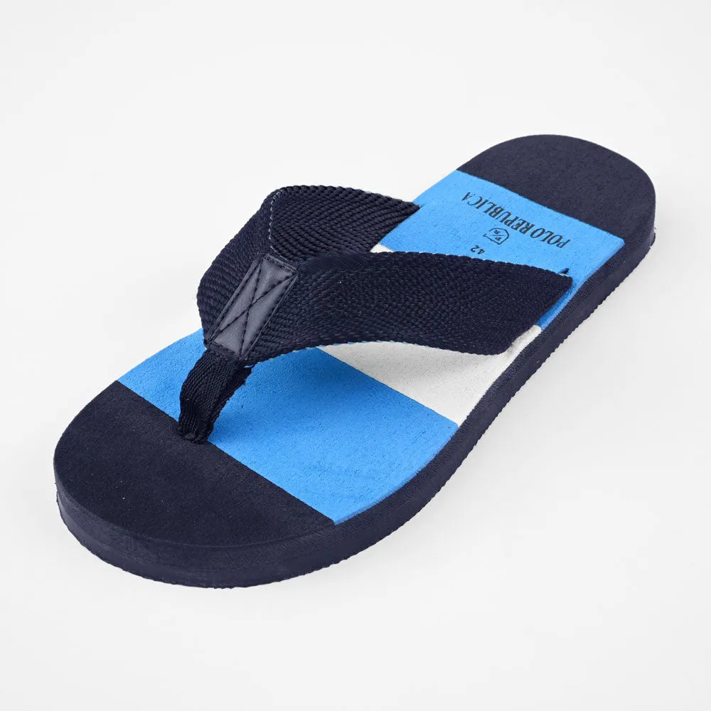 Polo Republica Men's Contrast Style Strider Flip Flops Slippers