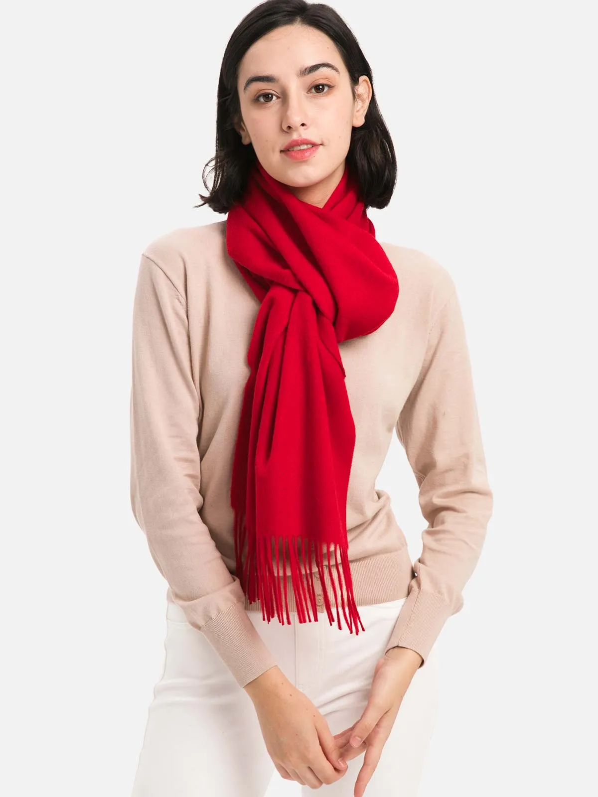 Red Cashmere Scarf