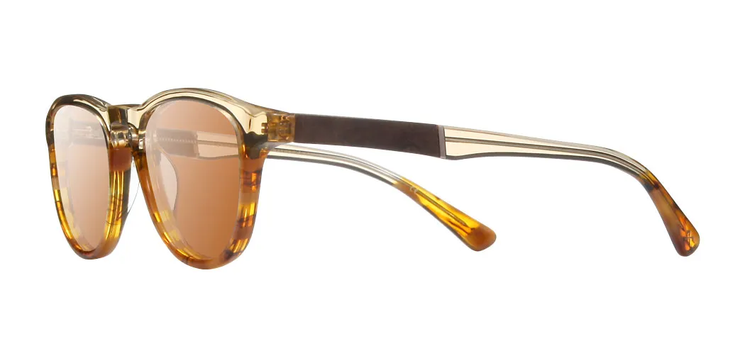 Shwood Francis Acetate Sunglasses - Canyon/Elm Burl/Brown