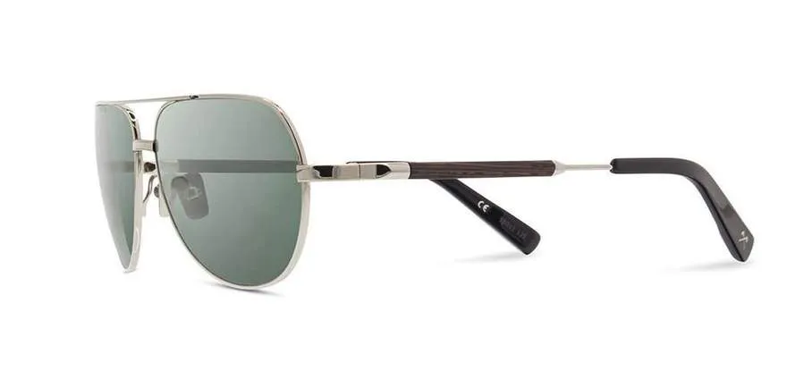 Shwood Redmond Metal Sunglasses - Sliver Titanium Ebony - G15