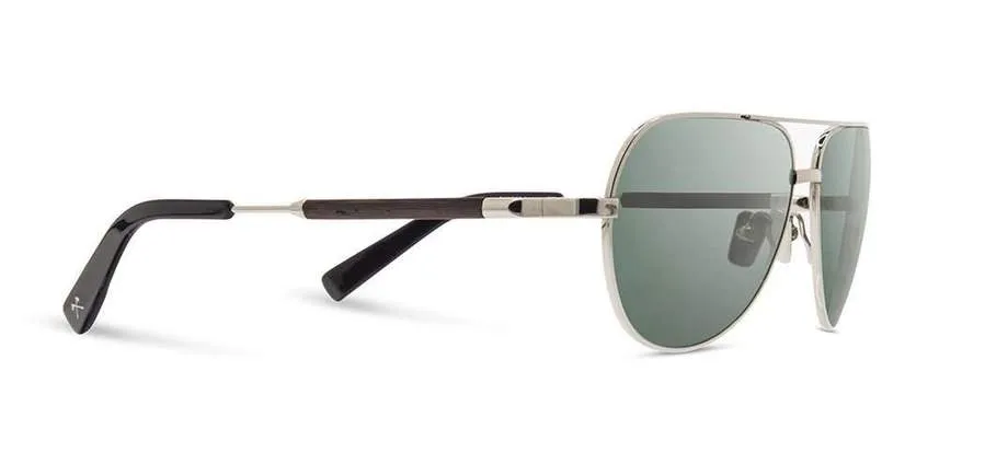 Shwood Redmond Metal Sunglasses - Sliver Titanium Ebony - G15