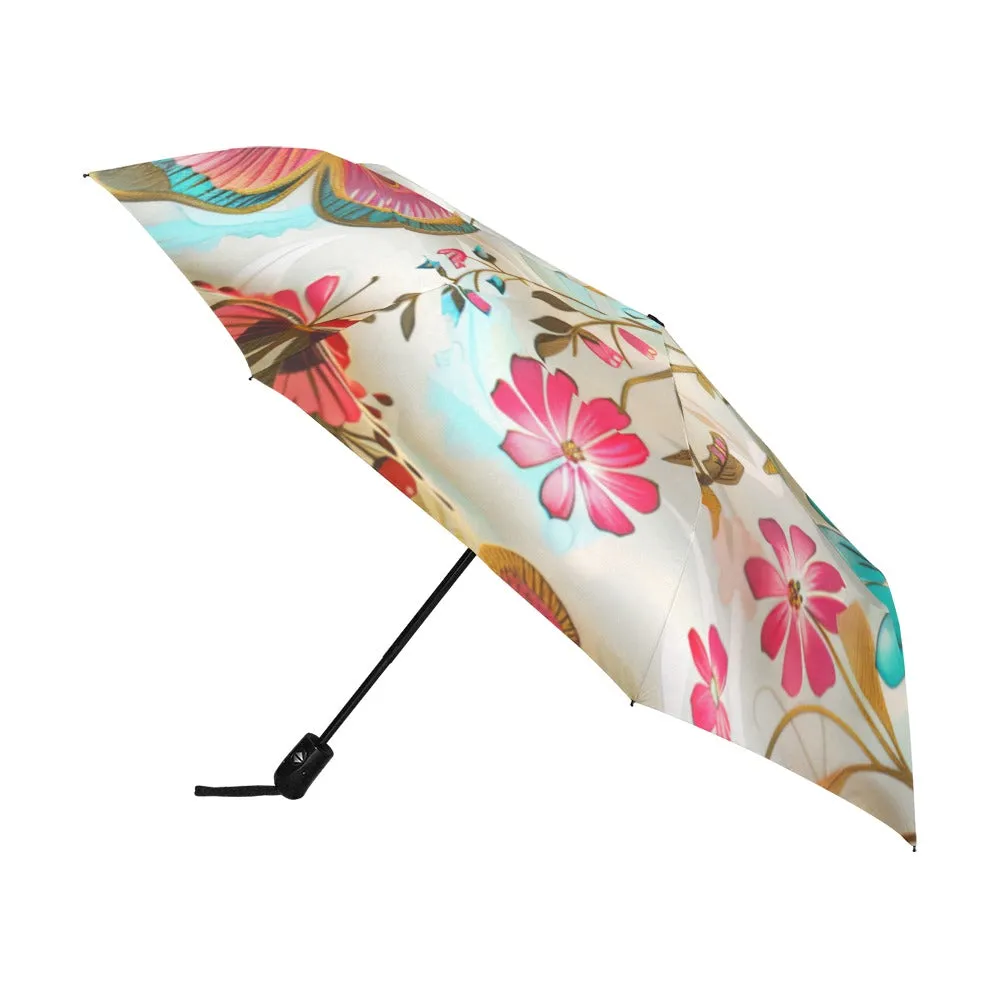 Springtime Anti-UV Auto-Foldable Umbrella