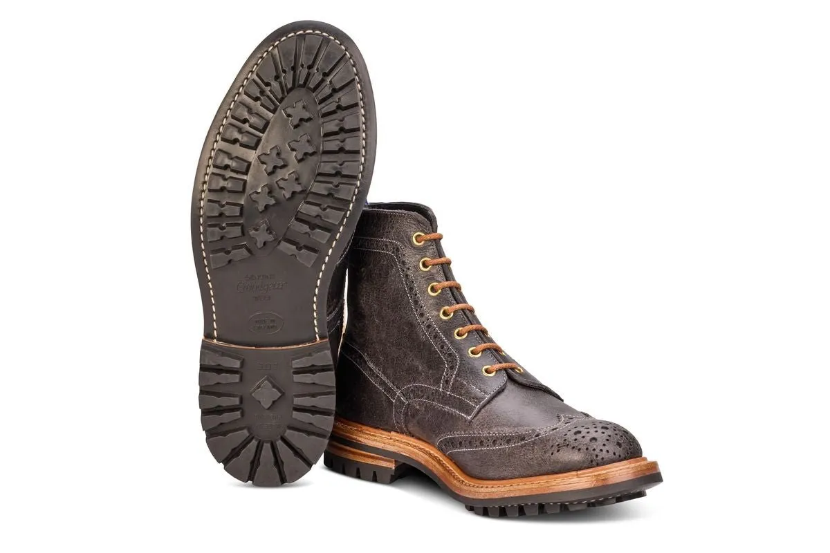 Stow Country Boot - Winter Smoke Pull-Up Full Grain Tricker's Exclusive)